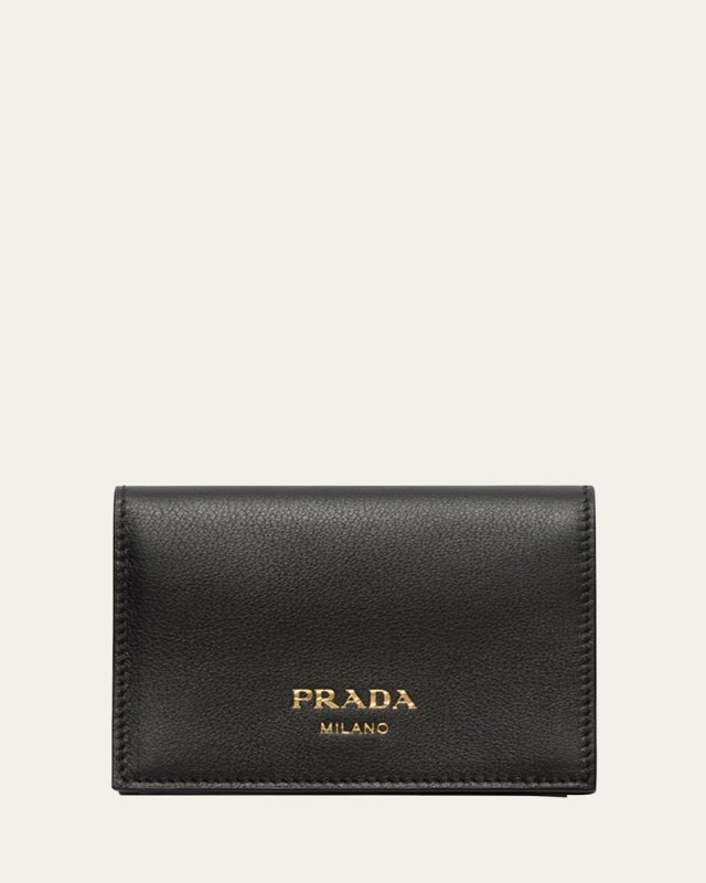 Calf Leather Compact Wallet